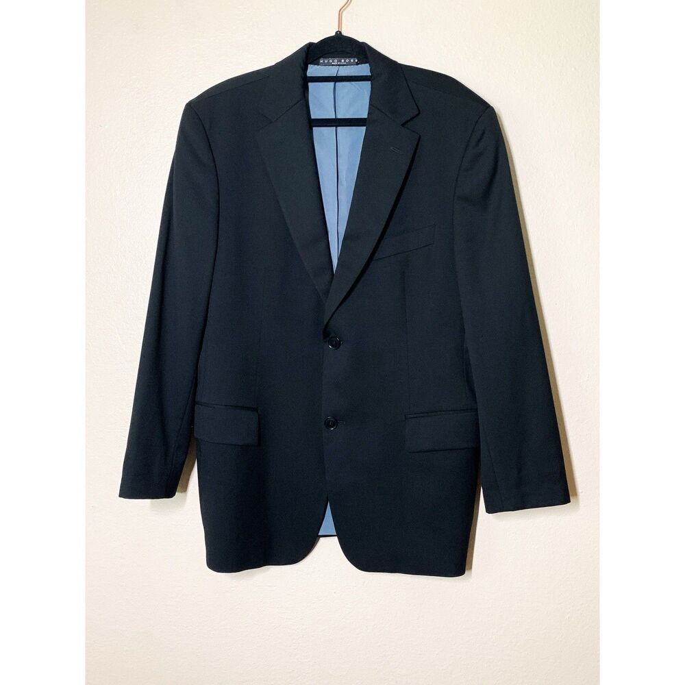 BOSS Hugo Boss Bertolucci/Movie Men's Blazer 40S Black Wool Super 100